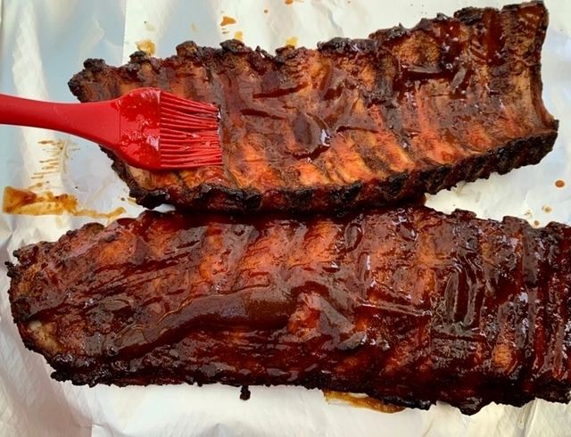 BBQ pork ribs BBQ sauce 09