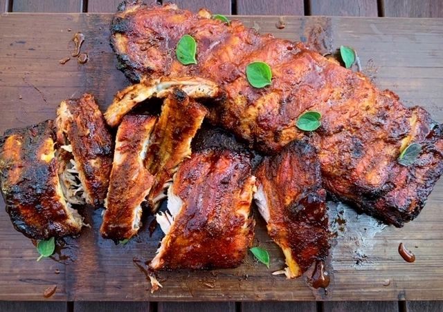 BBQ pork ribs BBQ sauce 10