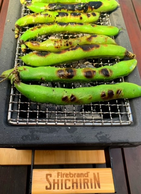 Grilled Fava Beans