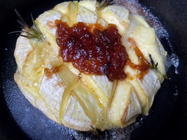 Grilled Camembert with Caramelised Onion & Rosemary